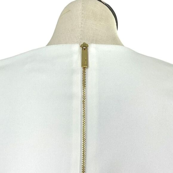 Calvin Klein Sheath Dress Womens 20W White Knit Tulip Sleeve Plus Size NEW - Picture 6 of 9